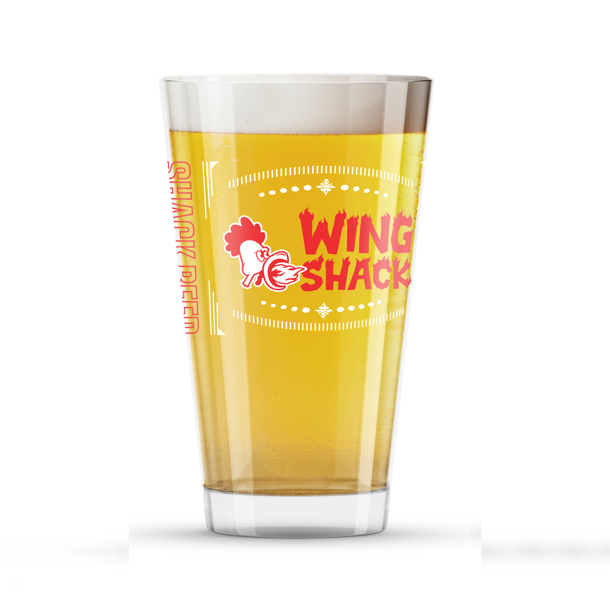 Wing Shack Pint Glass – Shack Beer Edition